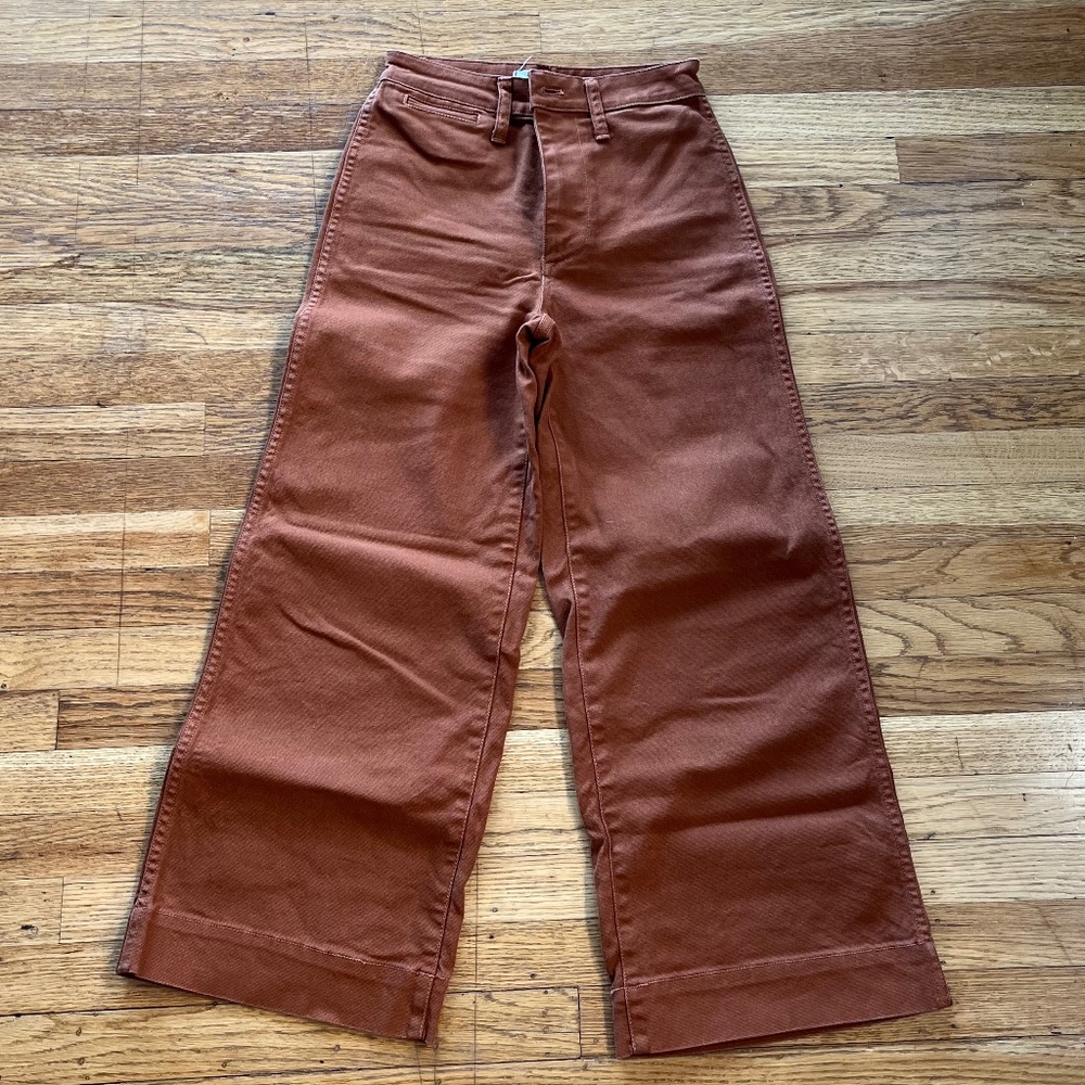 Madewell Wide Leg Brown Pant Size 23